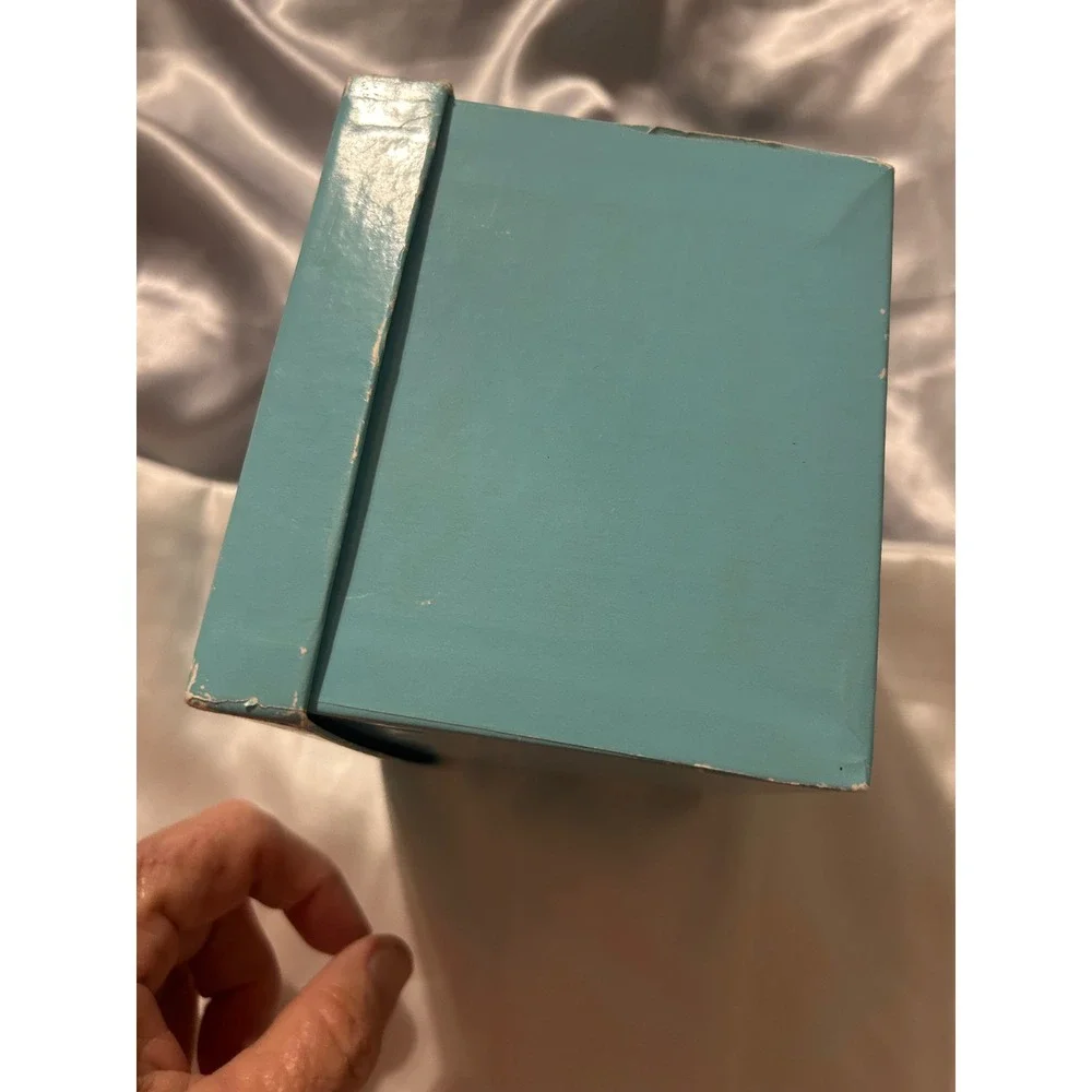Tiffany & Co Blue Jewelry Box and Satin Drawstring Pouch Set Large Square